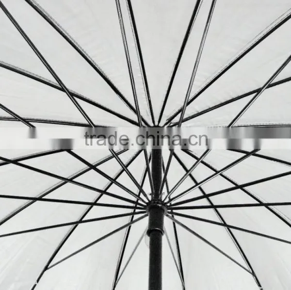 2016 Cheap Wholesale Wooden Handle Nigeria Market 16k 24k Silver Printed Golf Umbrella photo-3