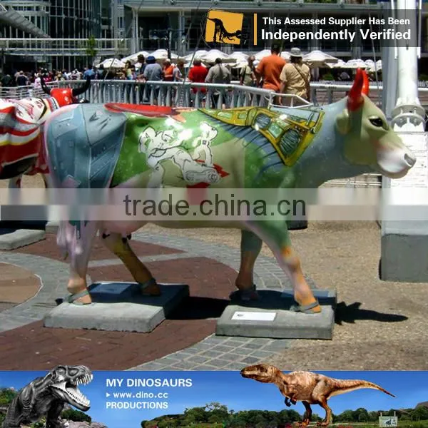 My Dino-C039 Painted Cow Model for Outdoor or Indoor Decoration photo-3