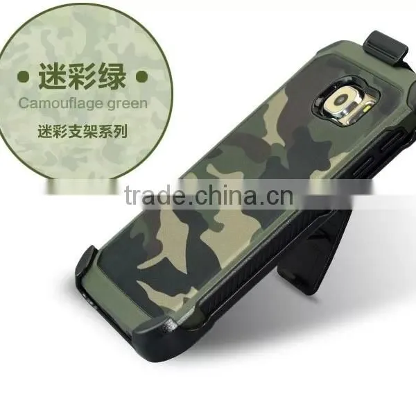 TPU Rubber & Silicone Case With Clip for Samsung Galaxy S6