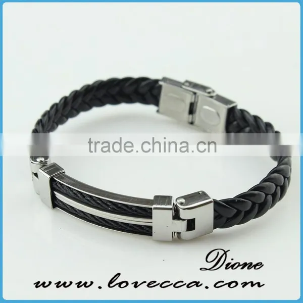 Wide Cuff Wholesale Best Gift Latest Couple Leather Bracelet Fashion photo-6