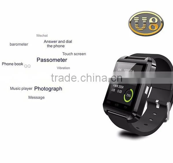 Latest Wrist Watch Mobile Phone u8 Smart Bluetooth Cheap Smart Watch photo-4