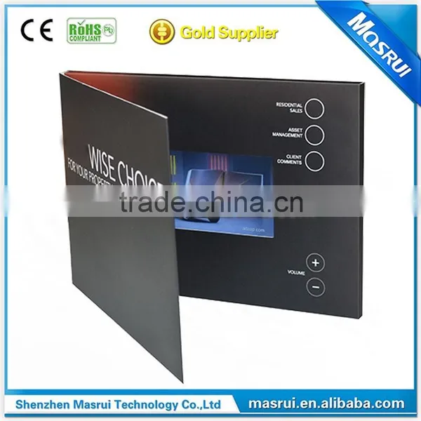 2016 Hot Selling 5.0 " LCD Video Card , Video Greeting Card, Video Greeting Card Module photo-3