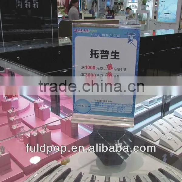 Top Quality China Made A4 Acrylic Sign Plastic Paper Holder photo-4