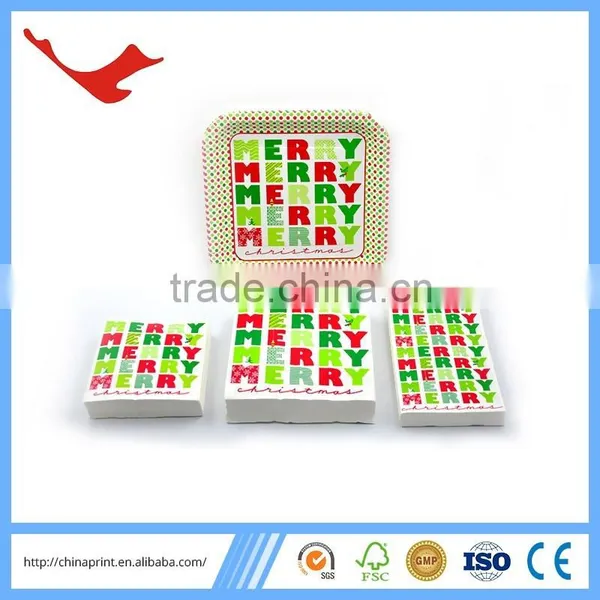 006 FSC Material Disposable Tableware for Christmas Party photo-5