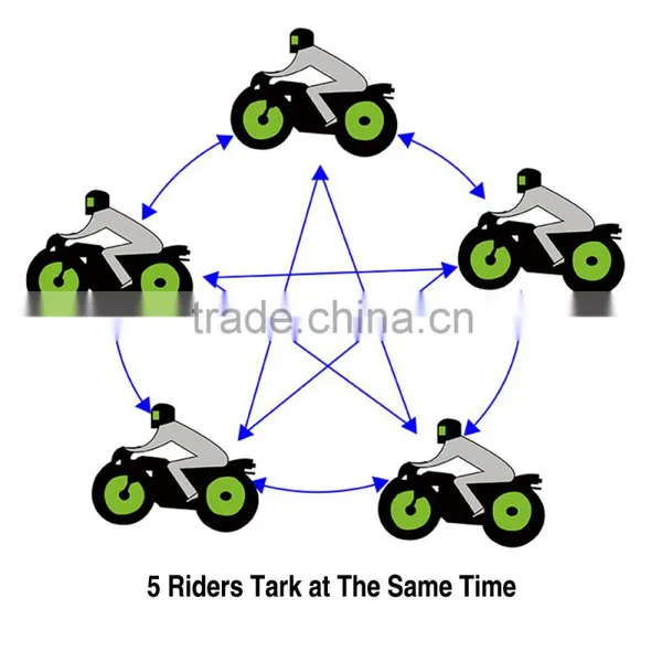 V8 BT Interphone With Remote Controller FM NFC 5 Riders Bluetooth Motorcycle Intercom 1200M Intercomunicador V8 Motos photo-5
