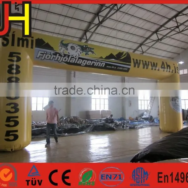Yellow Inflatable Gate, Inflatable Arch Rental, Cheap Promotion Finish Line photo-4