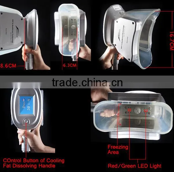 Cellulite Reduction 3 Cryo Handpiece Professional Fat Cryolipolysis Machine CE 8.4