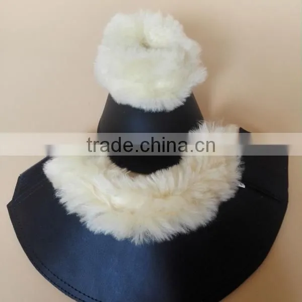 Horse Bell Boots Equestrian Horse Bell Boots Wholesale Neoprene Horse Bell Boots With Crystals,PU,Synthetic Lambskin Horse Boots photo-4