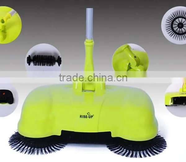 360 Degree Rotation Hand-propelled Sweeper,manual Cleaner photo-2