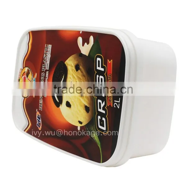 2L Plastic Ice Cream Containers, Ice Cream Tub From Packaging Suppliers photo-3