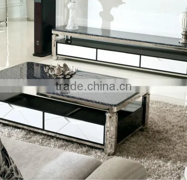 C350 New Design Marble Coffee Table Cheap Wholesale Furniture for Sale photo-2