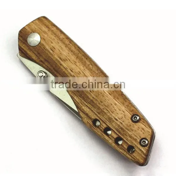 High Quality Zebra Wood Handle Knife, Multi Function Outdoor Knife photo-4