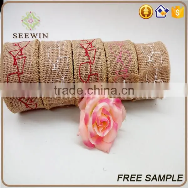 Printed Jute Ribbon for Deco and Natural Jute Ribbon photo-4