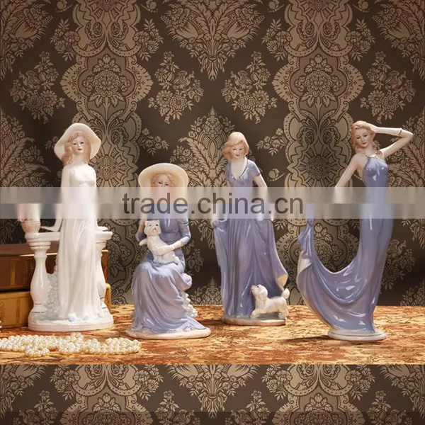 Classical Exquisite Elegance Porcelain Lady Figurine photo-5