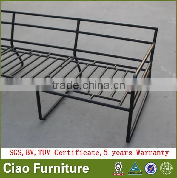 Modern Sectional Sofa Garden Furniture Aluminium 3 Seater Sofa photo-5