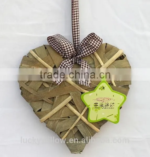 Wholesale Wicker Hearts With Rebbon photo-2