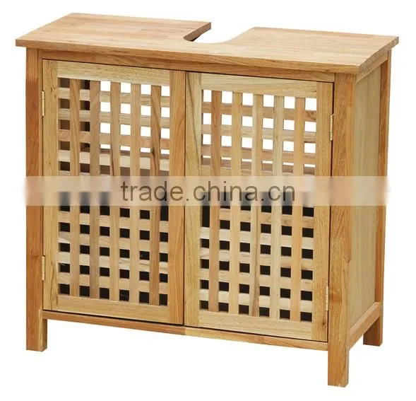 European Style Wooden Grid Series Product Wooden Laundry Basket photo-2