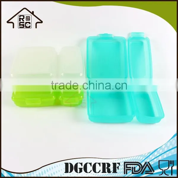 High Production 2 Divided Plastic Sandwich Container Lunch Boxes,bento Sandwich Box Kids, Takeaway Sandwich Boxes Wholesale photo-4