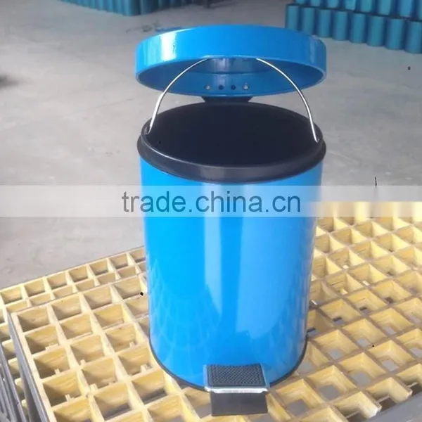 Blue Color 410# Stainless Steel Dustbin/trashcan With Good Quality photo-2