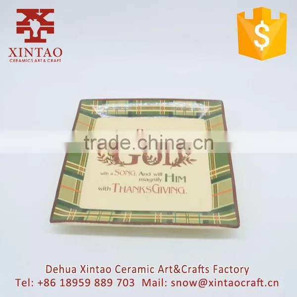 Fine Square Ceramic Candle Holder for Thanks Giving Day photo-5