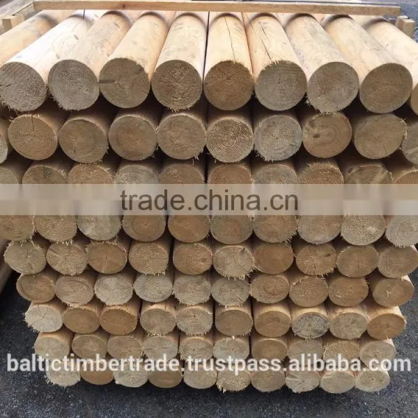 Spruce Poles and Posts, Machined Logs