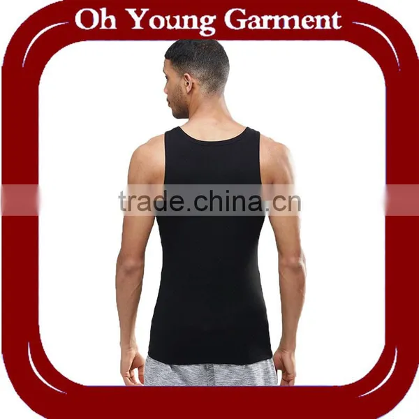 Wholesale Superman Black 95% Cotton 5% Spandex Tank Top Gym photo-2