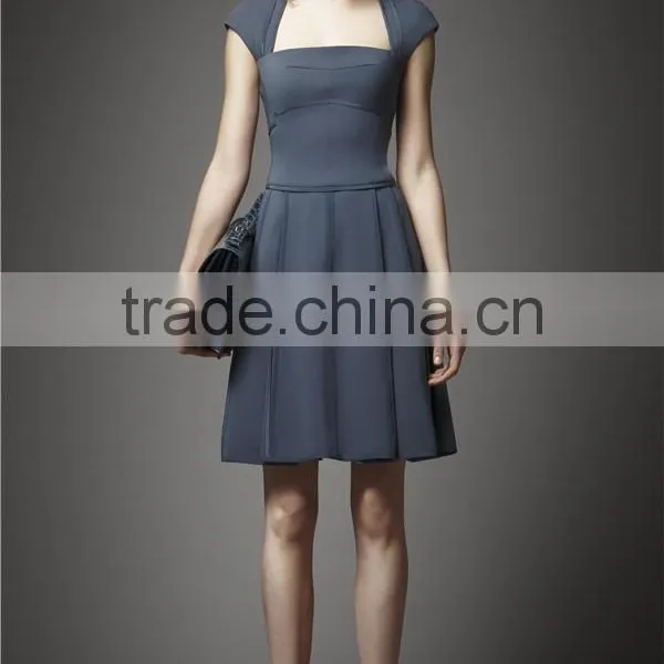 100% Cotton Loose Fashion Designer Korean Fashion A Line Lace Evening Dress photo-5