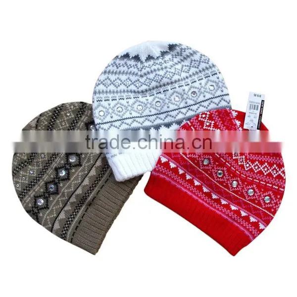 Knitted Women New Style Girls Fashion Winter Women Hat Beanie Factory photo-2