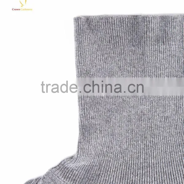 Turtleneck Mens Heavy Wool Knit Plain Pullover Sweater photo-4