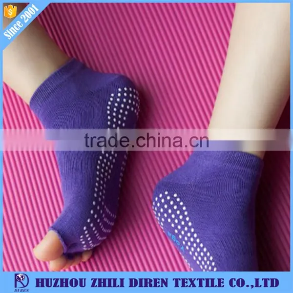 High Elasticity Custom Non Slip Toeless/Toe Yoga Socks for Women photo-4