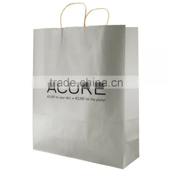 USA Made Precious Metals Kraft Shopping Bag - Made of Kraft Paper, Dimensions Are 16" x 6" x 19.25" and Comes With Your Logo.
