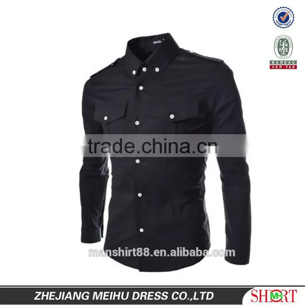 Button Down Uniform Multiple Color Men Shirts photo-4