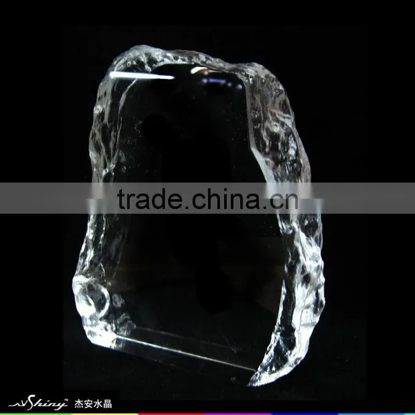 Optic Crystal Glass Blank Iceberg For Souvenirs Office Decoration JKC-0064 photo-4