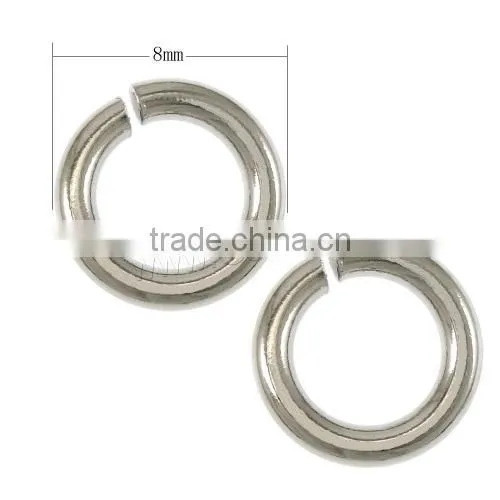 New 8mm Jewelry Findings Stainless Steel Open Jump Rings for Jewerly
