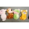 Pet Plush Animal Head Dog Toys Set