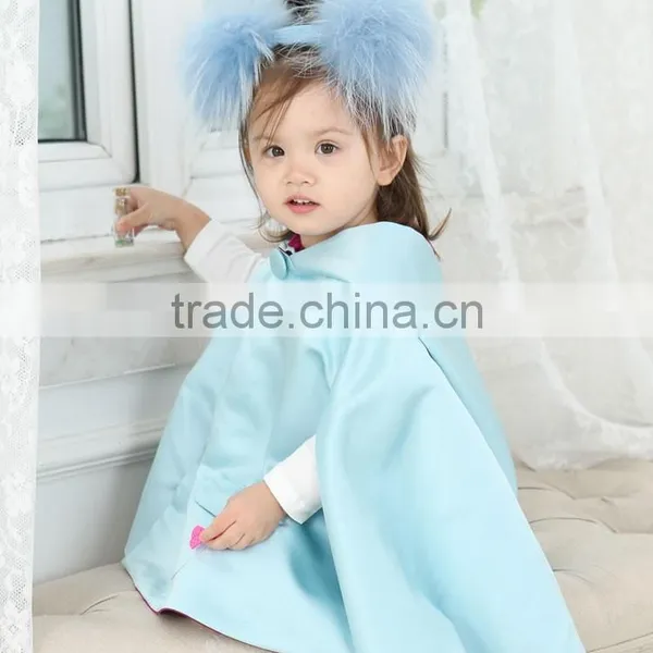 High Fashion Boutique Clothing Baby Cape Latest Hooded Satin Cape for Girls photo-6