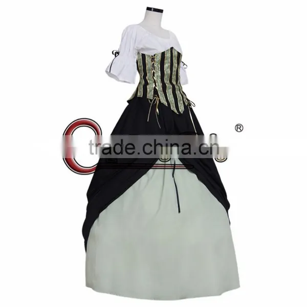 Custom Made Medieval Victorian Renaissance Ball Gown for Adult Women Cosplay Costume photo-4