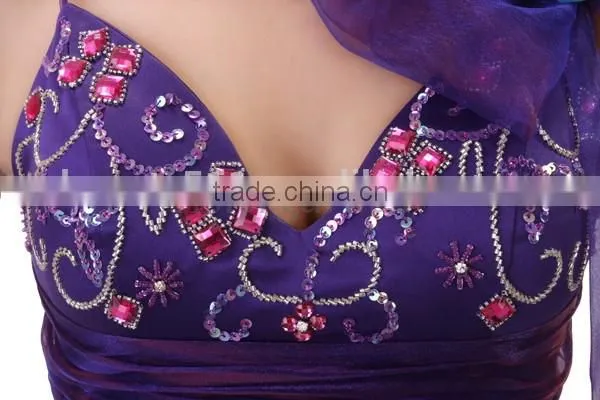 A-Line Princess Mini Jersey Cocktail Party Homecoming Prom Dress Organza Spaghetti Strap Beaded Prom Party Dress photo-6