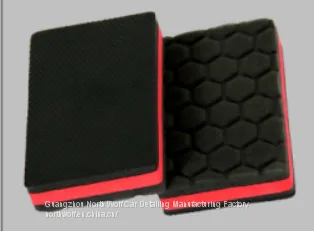 Car Care Clean Double Face Use Clay Sponge Red Color photo-5