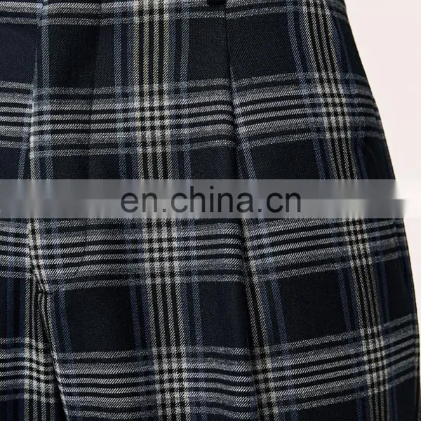 Most Fashionable In 2017 Wholesale Men Casual Checked Wide Leg Trousers photo-5