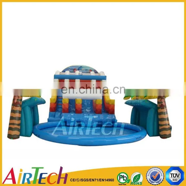 Colorful Inflatable Theme Park on Land