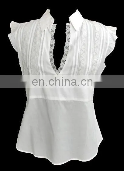 100% Cotton Ladies Blouse 2017 photo-5