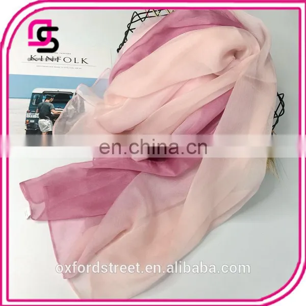 2017 Summer Chiffon Scarf Shawl Dual-use Sunscreen Gradient photo-6