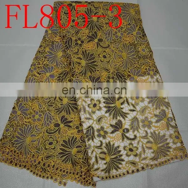 Free Shipping African Ladies Suit Lace Design New Lace Design Cord Guipure Lace Fabric photo-4