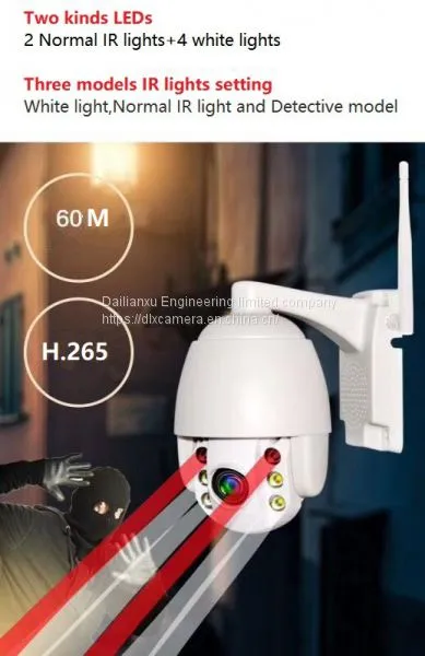1080P 5Xzoom Outdoor Water-proof WIFI PTZ IR SD Card Two Ways Audio IP Dome Camera photo-2