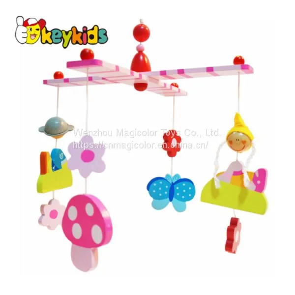 Customize Colorful Wooden Cot Mobile for Baby Crib W08K037