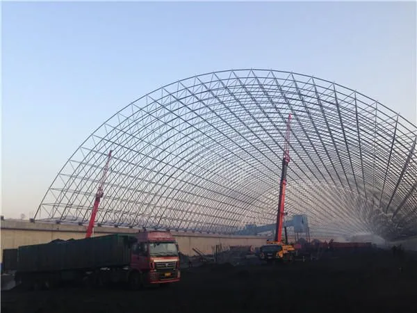 Q345b Steel Steel Structure Glass Canopy Space Frame Structure photo-3