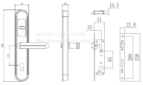 CE Approved ID RF Card Hotel Card Lock For Hotel Office Apartment photo-2