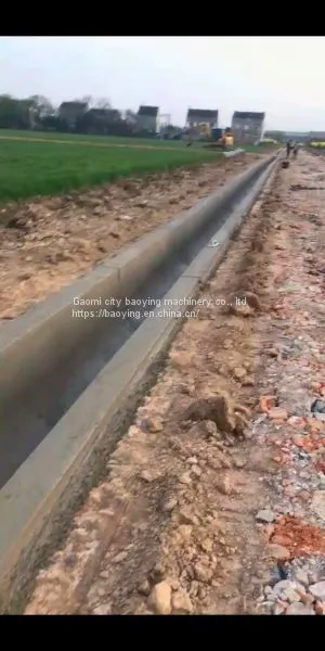 Baoying Drainage Ditch Slipform Machine/trapezoidal Channel Forming Machine/rectangular Side Ditch Slipform Machine photo-2
