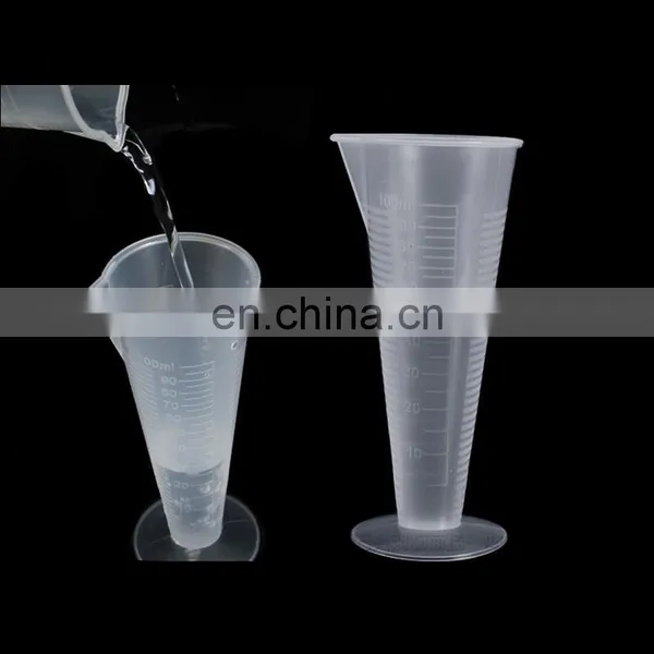 High Quality Round Base Lab Plastic Conical Measuring Cup photo-3